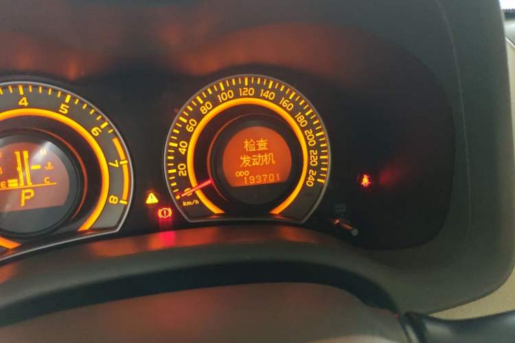 Used Toyota Corolla 2008 1.8L Automatic GL-i Sunroof Special Edition Odometer Close Up