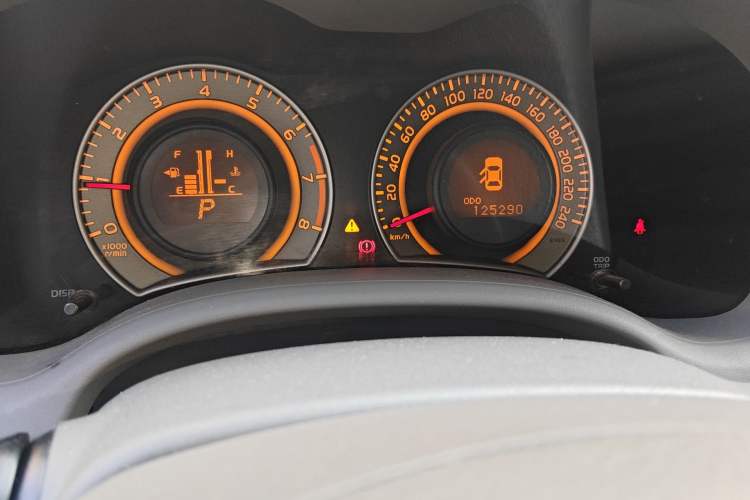 Used Toyota Corolla 2008 1.8L Automatic GL-i Sunroof Special Edition Odometer Close Up