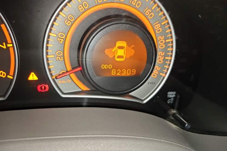 Used Toyota Corolla 2008 1.8L Automatic GL-i Sunroof Special Edition Odometer Close Up