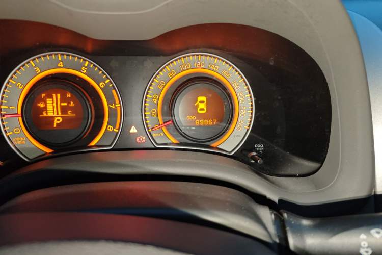 Used Toyota Corolla 2008 1.8L Automatic GL-i Sunroof Special Edition Odometer Close Up