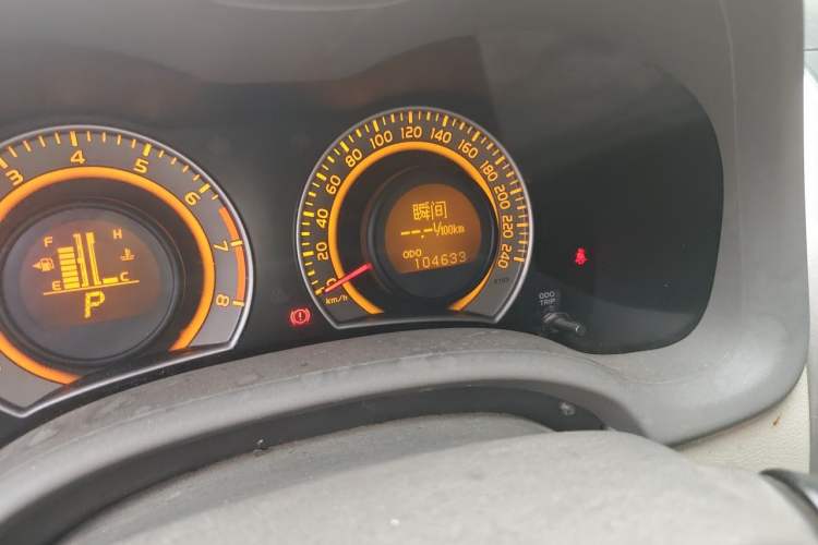 Used Toyota Corolla 2008 1.8L Automatic GL-i Sunroof Special Edition Odometer Close Up