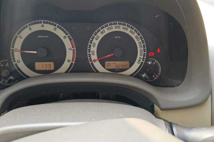 Used Toyota Corolla 2008 1.8L Automatic GL-i Sunroof Special Edition Odometer Close Up