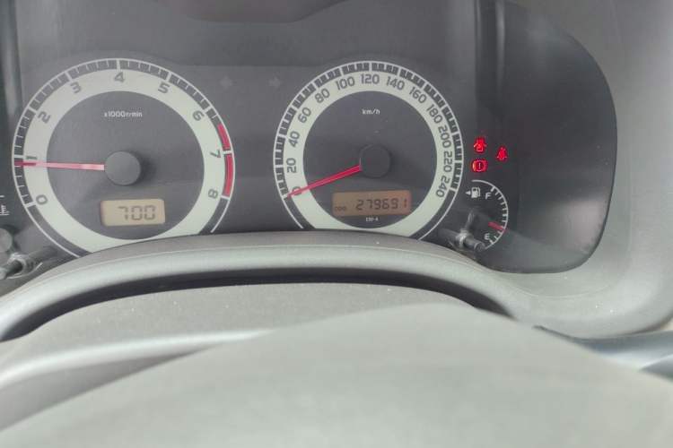Used Toyota Corolla 2009 1.6L Manual GL Sunroof Special Edition Odometer Close Up