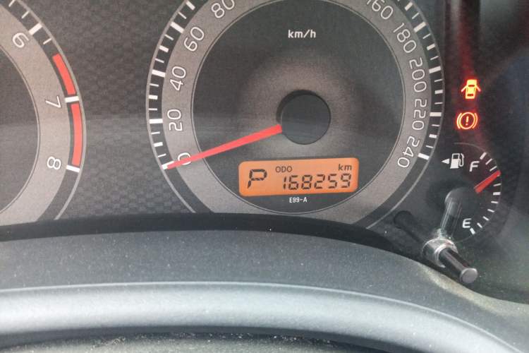 Used Toyota Corolla 2011 1.6L Automatic GL Odometer Close Up