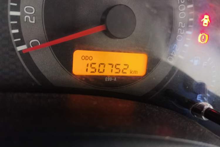 Used Toyota Corolla 2011 1.6L Manual GL Odometer Close Up