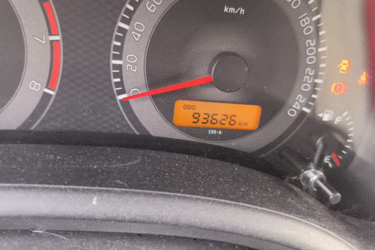 Used Toyota Corolla 2011 1.6L Manual GL Odometer Close Up