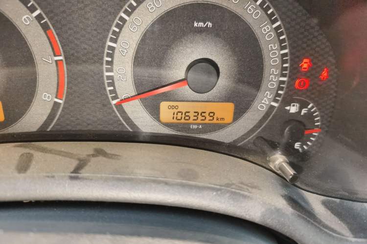 Used Toyota Corolla 2011 1.6L Manual GL Odometer Close Up