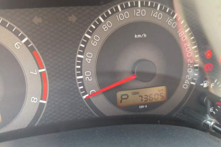 Used Toyota Corolla 2011 1.6L Automatic GL Odometer Close Up