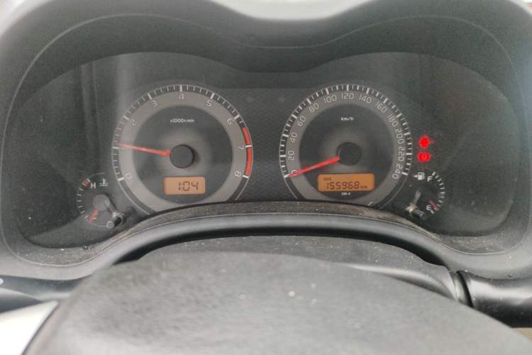 Used Toyota Corolla 2011 1.6L Manual GL Odometer Close Up