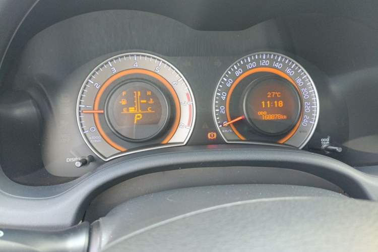 Used Toyota Corolla 2011 1.8L CVT GL-i Odometer Close Up