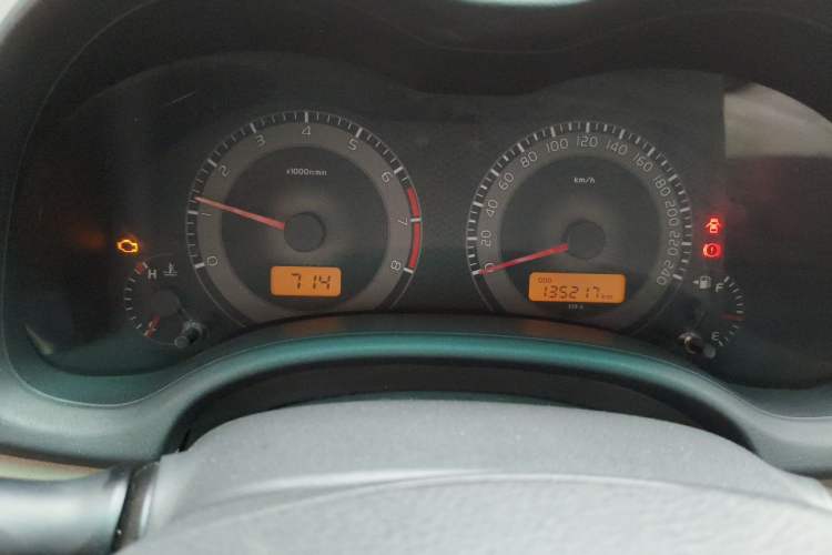 Used Toyota Corolla 2011 1.6L Manual GL Odometer Close Up