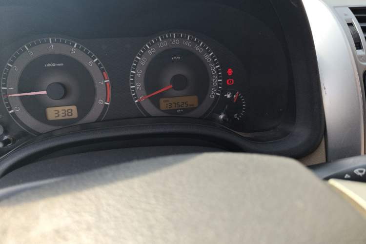 Used Toyota Corolla 2011 1.8L Manual GL-i Odometer Close Up