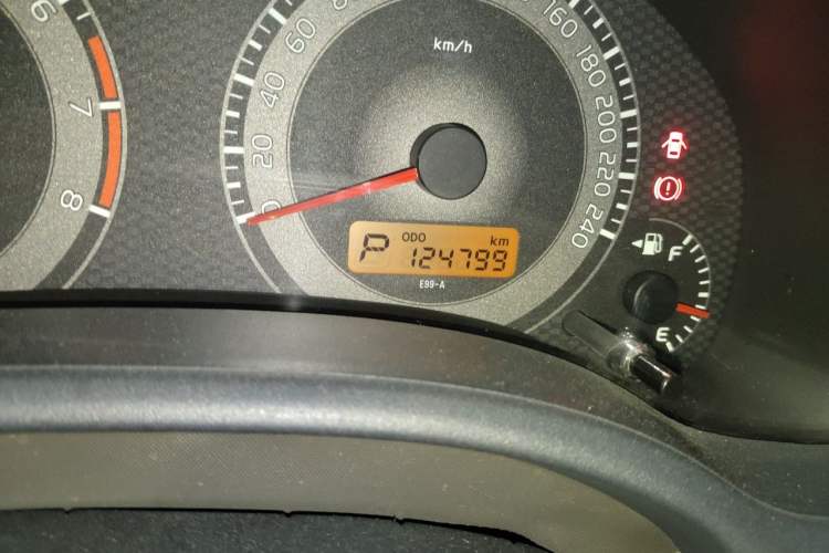 Used Toyota Corolla 2011 1.6L Automatic GL Odometer Close Up