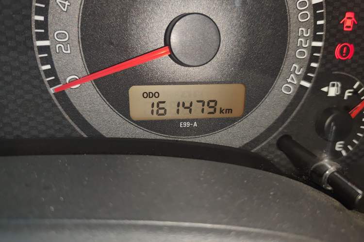 Used Toyota Corolla 2011 1.6L Manual GL Odometer Close Up
