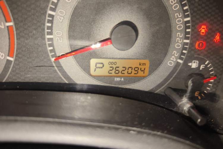 Used Toyota Corolla 2011 1.6L Automatic GL Sunroof Version Odometer Close Up