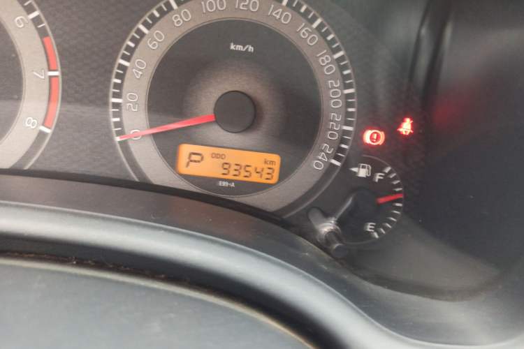 Used Toyota Corolla 2011 1.6L Automatic GL Odometer Close Up