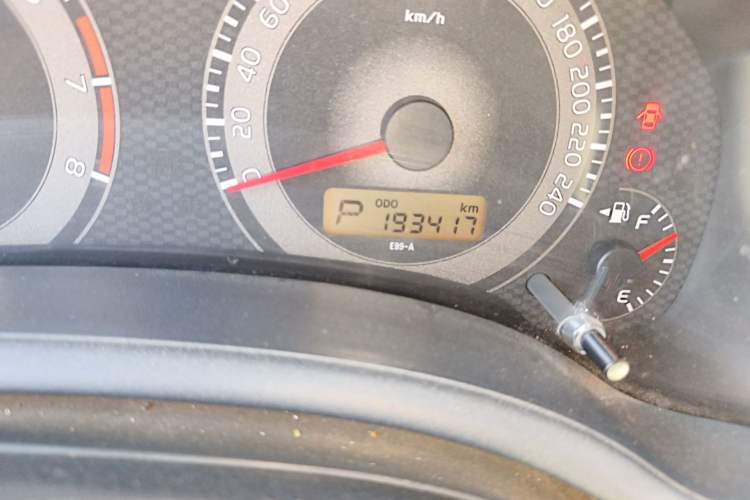 Used Toyota Corolla 2011 1.6L Automatic GL Odometer Close Up