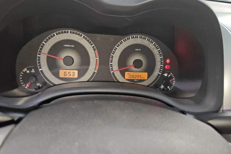 Used Toyota Corolla 2011 1.6L Manual GL Odometer Close Up