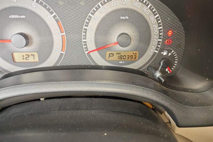 Used Toyota Corolla 2011 1.6L Automatic GL Odometer Close Up