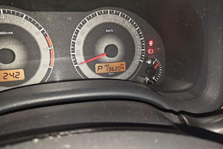 Used Toyota Corolla 2011 Edition Commemorative 1.6L Automatic GL Odometer Close Up