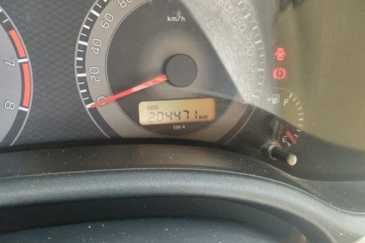 Used Toyota Corolla 2011 1.6L Manual GL Odometer Close Up