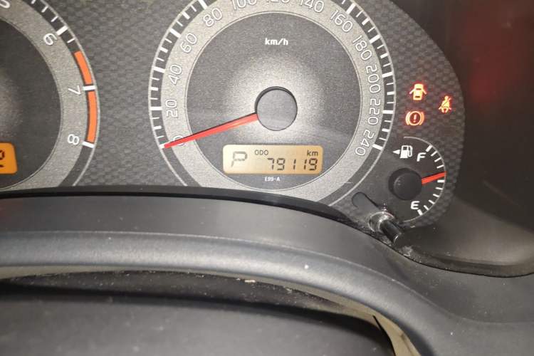 Used Toyota Corolla 2011 1.6L Automatic GL Sunroof Version Odometer Close Up