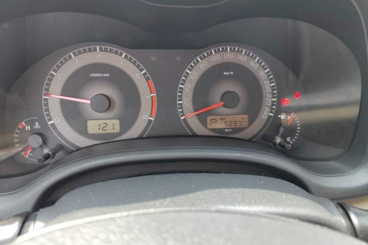 Used Toyota Corolla 2011 1.6L Automatic GL Sunroof Version Odometer Close Up