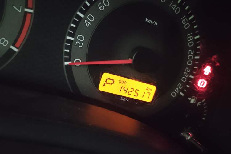 Used Toyota Corolla 2011 1.6L Automatic GL Odometer Close Up