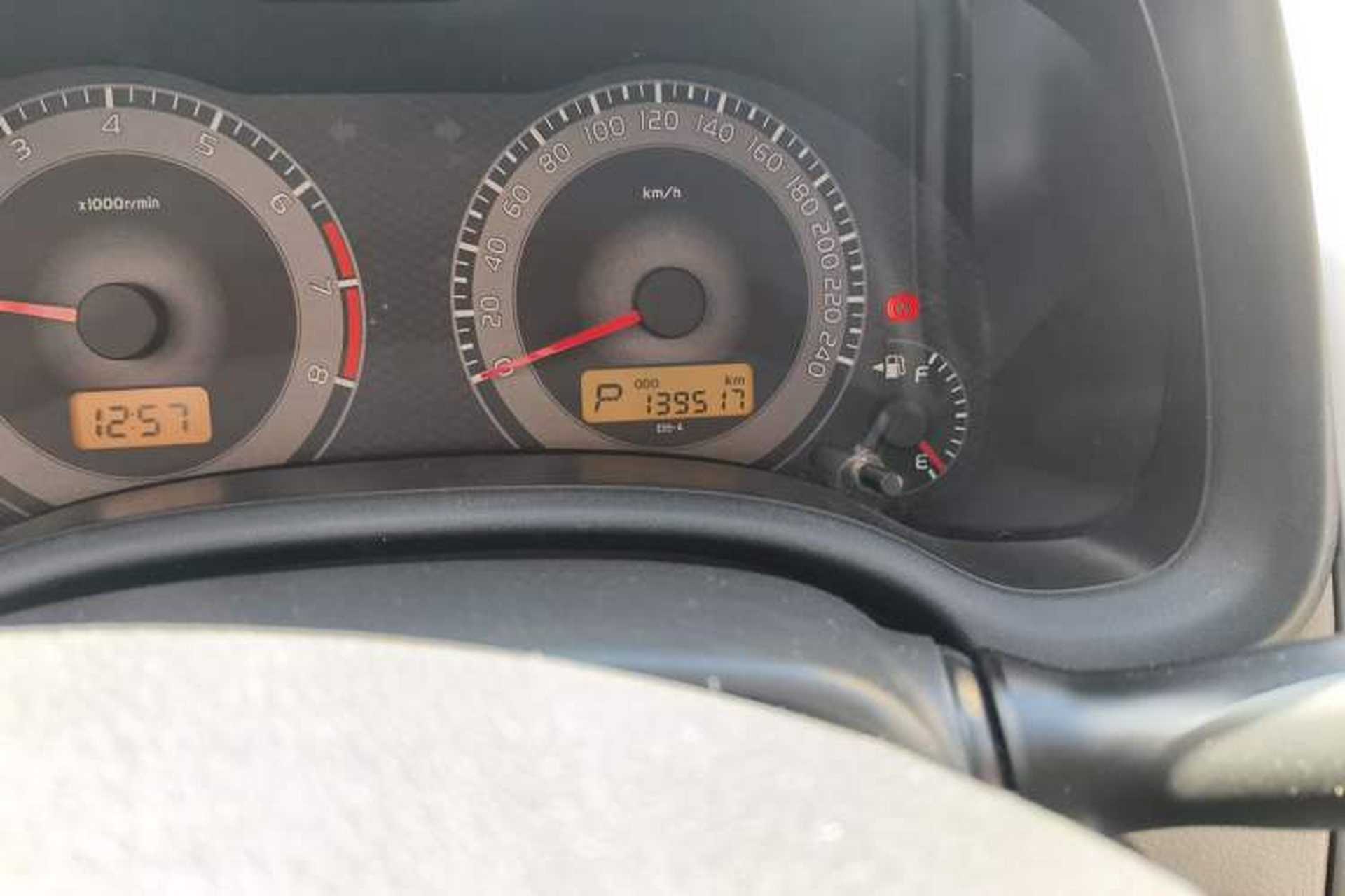 Used Toyota Corolla 2011 1.6L Automatic GL Odometer Close Up