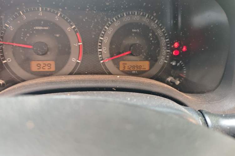 Used Toyota Corolla 2011 1.6L Manual GL Odometer Close Up