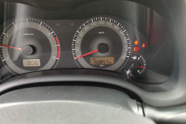 Used Toyota Corolla 2011 1.6L Manual GL Odometer Close Up