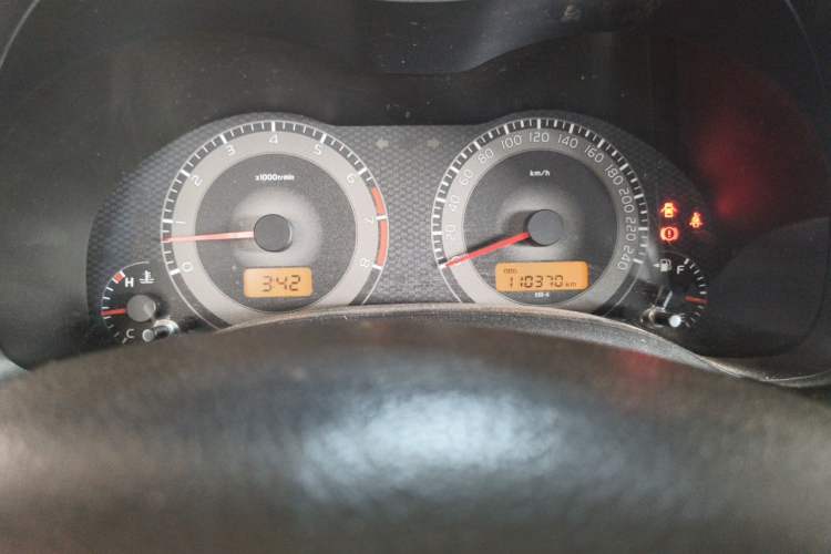 Used Toyota Corolla 2011 1.6L Manual GL Odometer Close Up