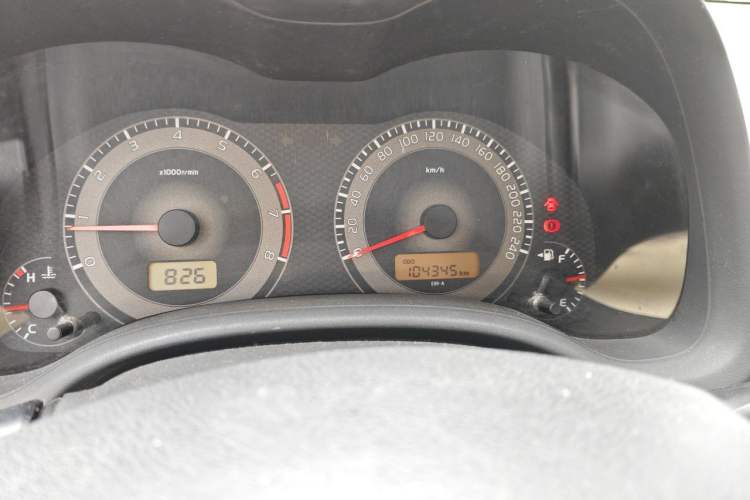 Used Toyota Corolla 2011 1.6L Manual GL Odometer Close Up