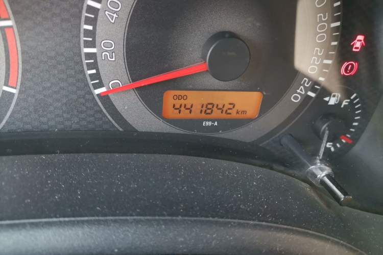 Used Toyota Corolla 2011 1.6L Manual GL Odometer Close Up