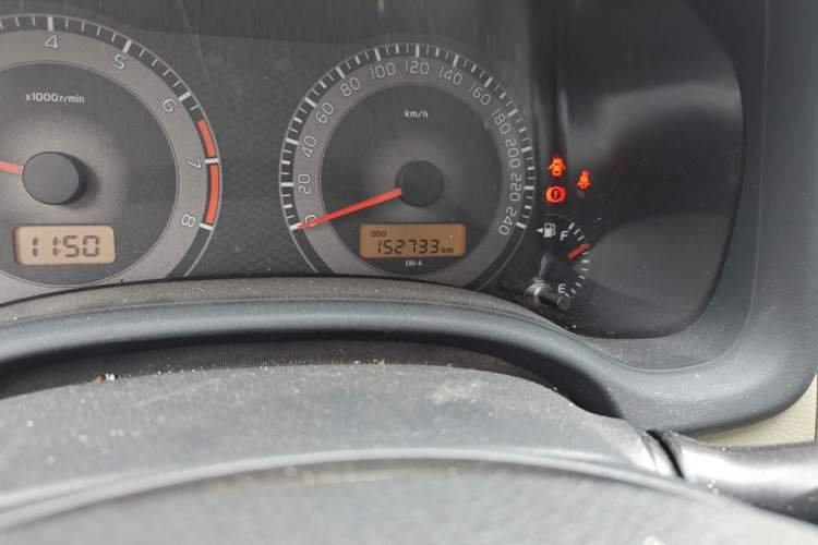 Used Toyota Corolla 2011 1.6L Manual GL Odometer Close Up