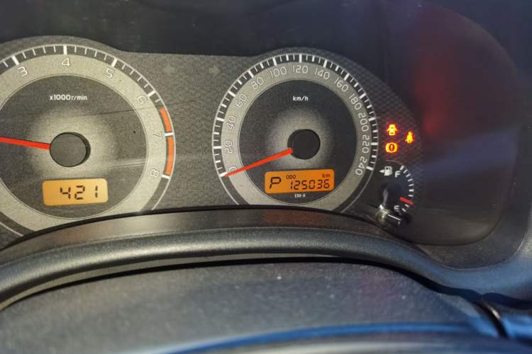 Used Toyota Corolla 2011 1.6L Automatic GL Sunroof Version Odometer Close Up