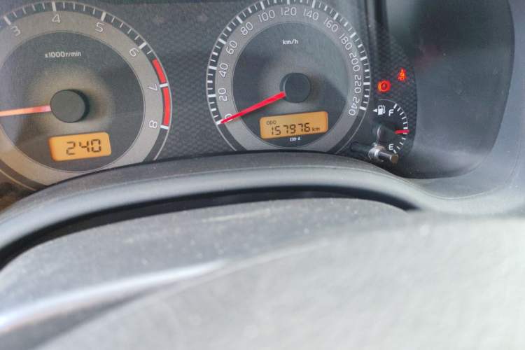 Used Toyota Corolla 2011 1.6L Manual GL Odometer Close Up