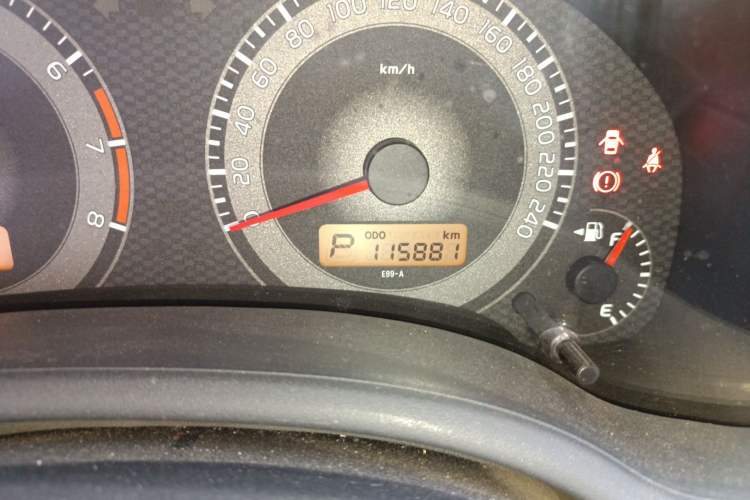 Used Toyota Corolla 2011 1.6L Automatic GL Odometer Close Up
