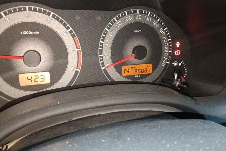 Used Toyota Corolla 2011 1.6L Automatic GL Odometer Close Up
