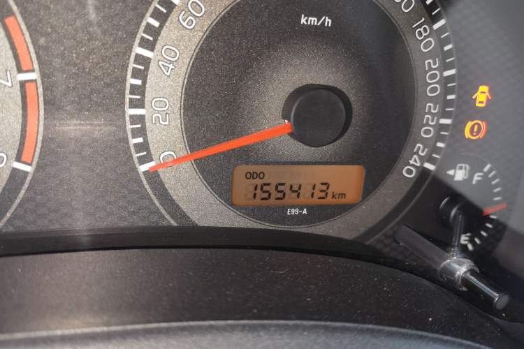 Used Toyota Corolla 2011 1.6L Manual GL Sunroof Edition Odometer Close Up