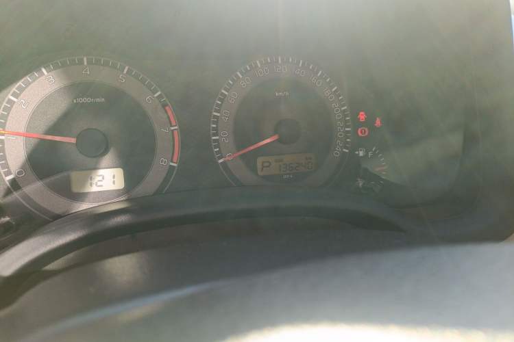 Used Toyota Corolla 2011 1.6L Automatic GL Odometer Close Up