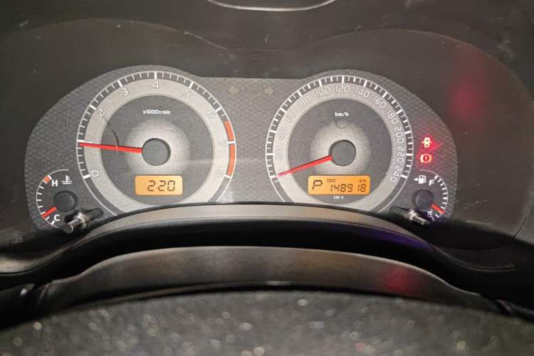 Used Toyota Corolla 2011 1.6L Automatic GL Odometer Close Up