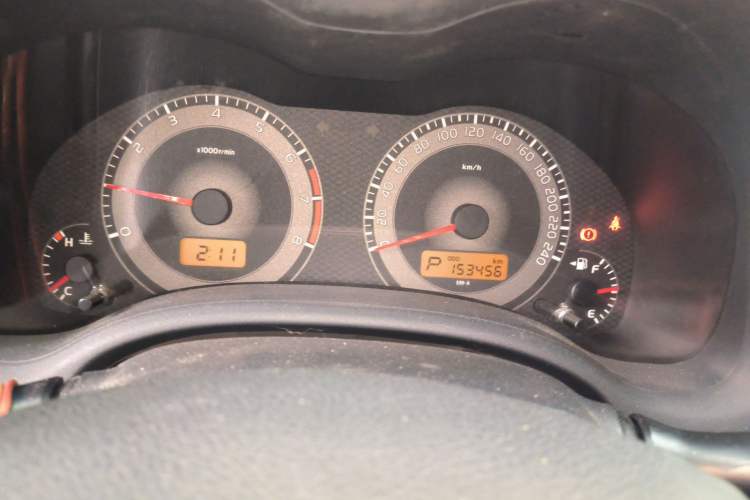 Used Toyota Corolla 2011 1.6L Automatic GL Odometer Close Up
