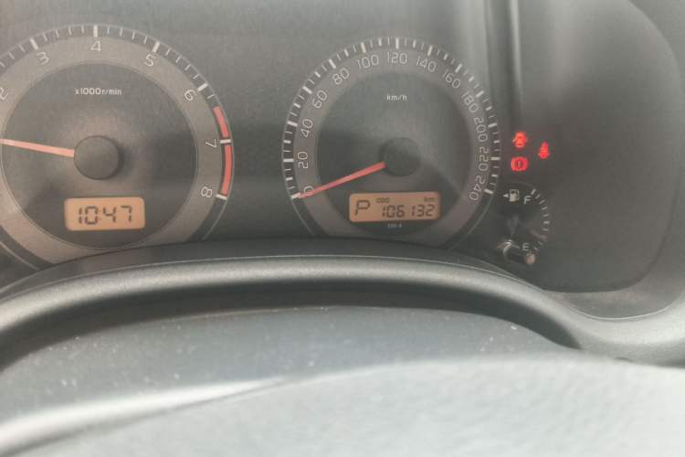 Used Toyota Corolla 2011 1.6L Automatic GL Odometer Close Up