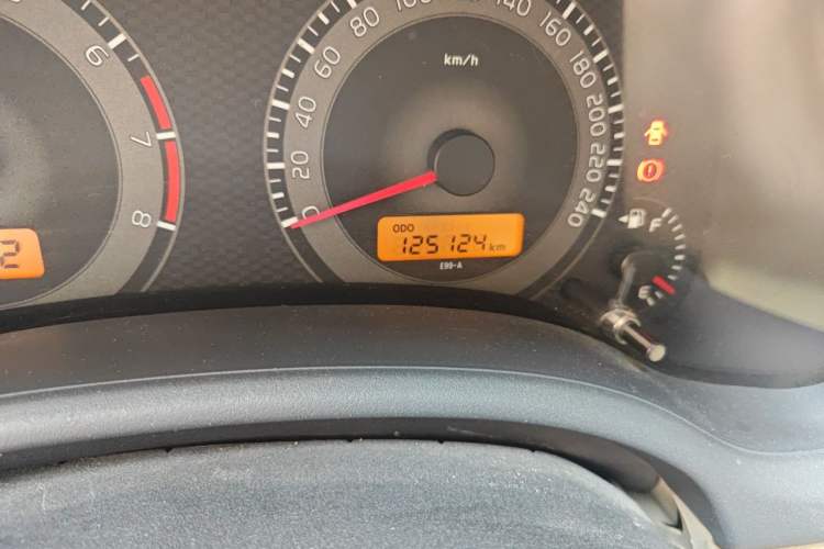 Used Toyota Corolla 2011 1.6L Manual GL Odometer Close Up