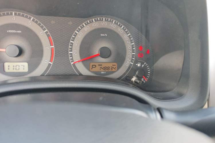 Used Toyota Corolla 2011 1.6L Automatic GL Odometer Close Up