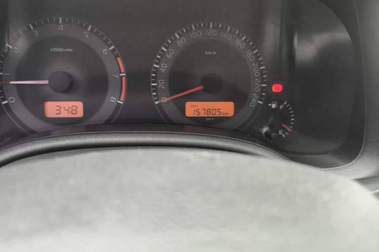 Used Toyota Corolla 2011 1.6L Manual GL Odometer Close Up
