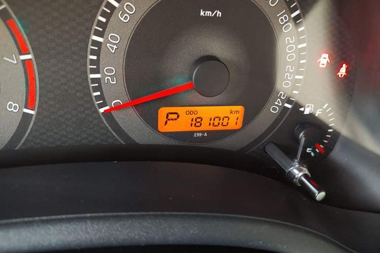 Used Toyota Corolla 2011 1.6L Automatic GL Odometer Close Up