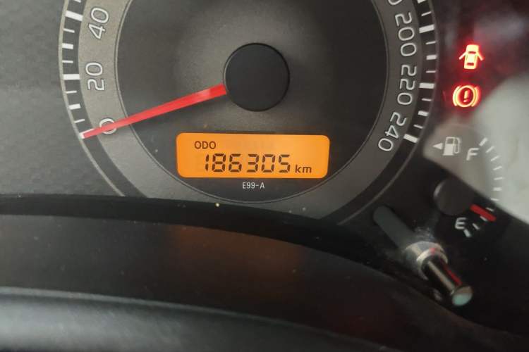 Used Toyota Corolla 2011 Commemorative Edition 1.6L Manual GL Odometer Close Up