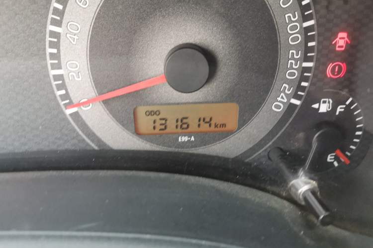 Used Toyota Corolla 2011 Commemorative Edition 1.6L Manual GL Odometer Close Up